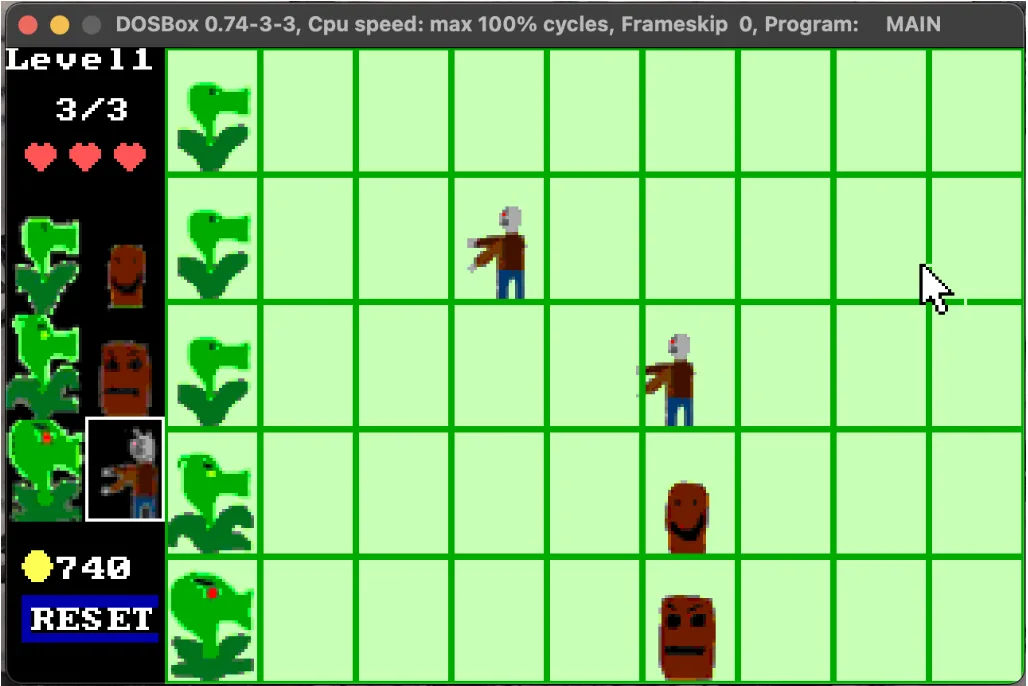Assembly x86 - Plants vs Zombies cover